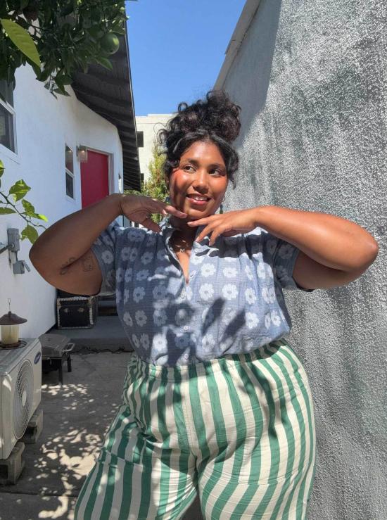  에이스 앤 지그 블라우스 지나