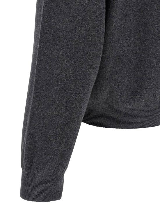  발렌시아가 스웨터 하프 집업  그레이 - BALENCIAGA