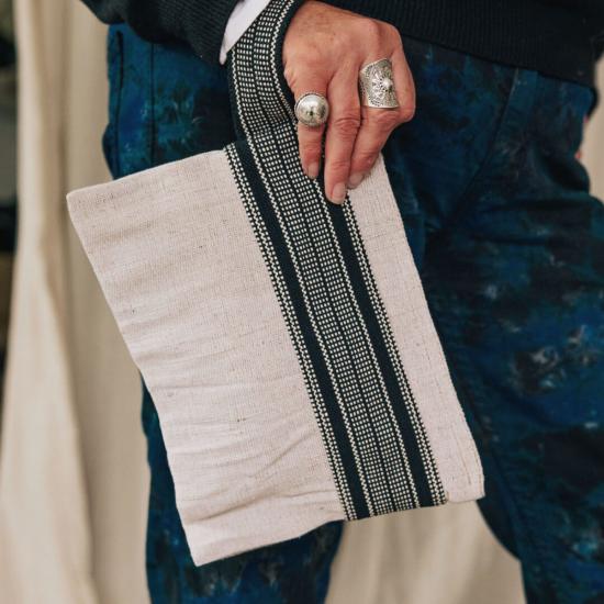  My Store 가죽소품 마이스토어 벨빌 밴딩 파우치 블랙/레드/그린 - OTHER BRANDS