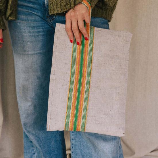  My Store 가죽소품 마이스토어 벨빌 밴딩 파우치 블랙/레드/그린 - OTHER BRANDS