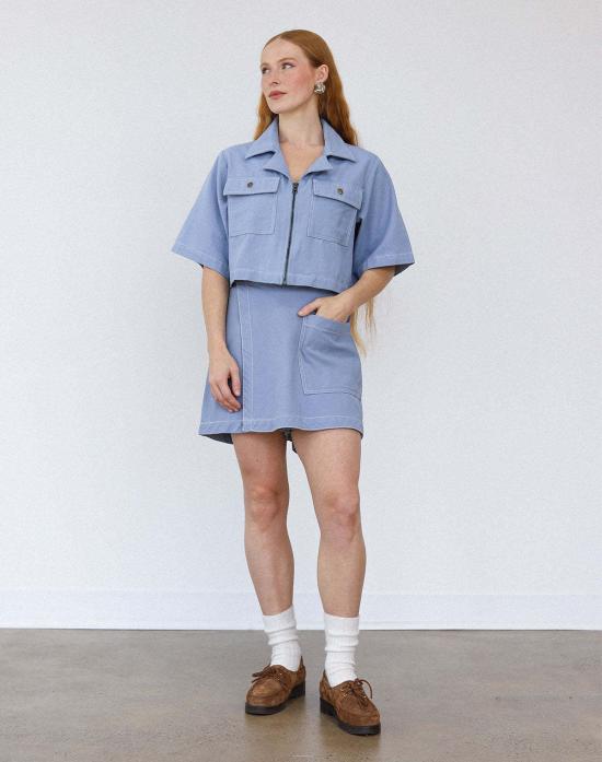  Noble 숏 스커트 노블 유틸리티 스코트 페블 블루 - OTHER BRANDS