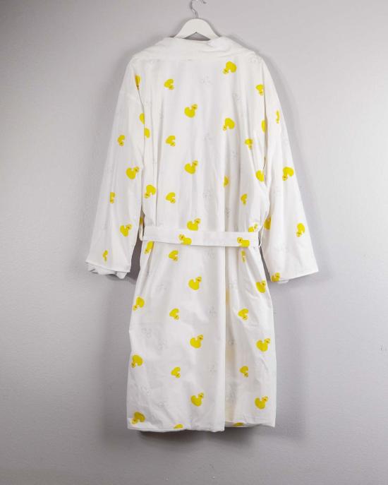  Lounge Act 라운지 웨어 라운지 액트 플러시 코튼 로브 옐로우 덕 프린트 로브 - OTHER BRANDS