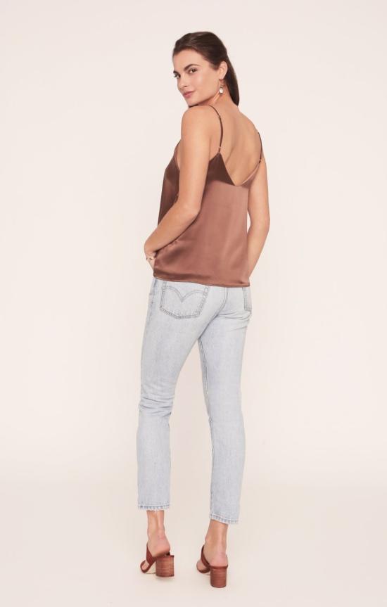  메릿 찰스 민소매 티셔츠 코코 탱크 에스프레소 브라운 - MERRITT CHARLES