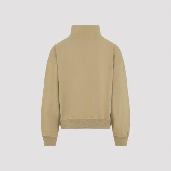  자크뮈스 긴팔 티셔츠 그로스 그레인 스웨트셔츠 다크 베이지 - JACQUEMUS