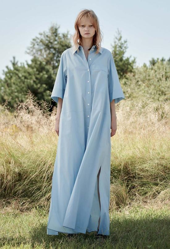  율리아 옌츠슈 롱 원피스 줄리아 젠츠쉬 제라핀 코튼 바티스트 셔츠 드레스 블랙 - JULIA JENTZSCH