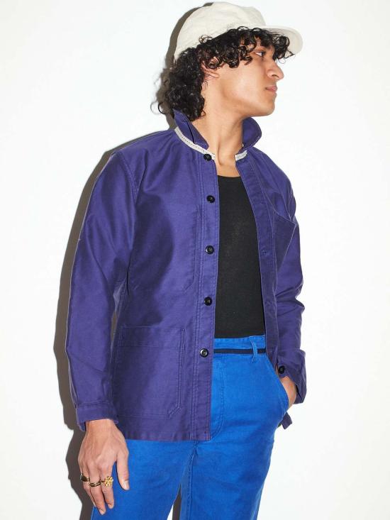  Limited Edition 데님 자켓 한정판 목수 재킷 몰스킨 작업복 재킷 네이비 - OTHER BRANDS