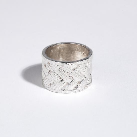  Saint Claude 반지 생클로드 X 프레다 바스켓위브 시가 밴드 스털링