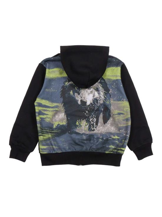  [키즈] 디젤 풀오버 키즈 블랙 스웨터 - DIESEL