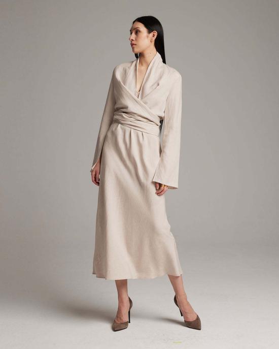  VOZ 블라우스 보즈 린넨 페더라이트 랩