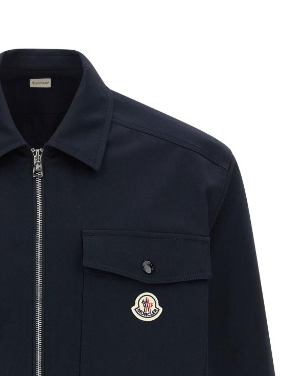  몽클레어 자켓 셔츠 재킷 블루 - MONCLER