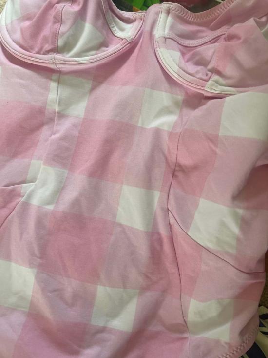  솔리드 앤 스트라이프 원피스 수영복 단색 및 줄무늬 스펜서 원피스 - SOLID AND STRIPED