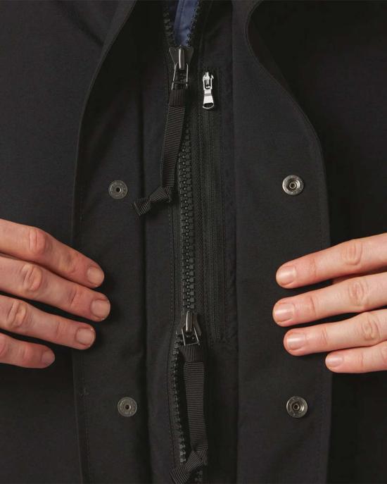  나나미카 자켓 2L 나일론 고어텍스 크루저 코트 블랙 - NANAMICA