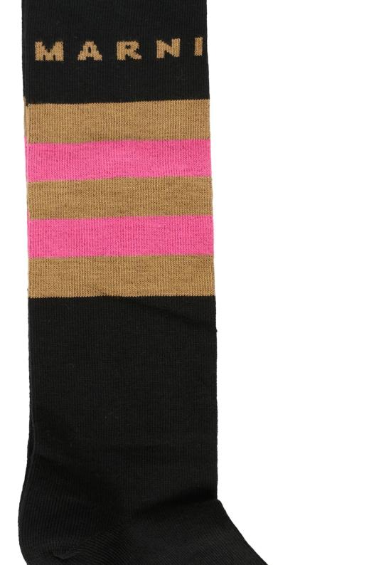  [키즈] 마르니 발목 양말 키즈 양말 블랙 - MARNI