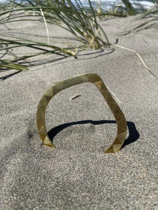  Happy French Gang 커프스 링크/타이 홀더 Happyfrenchgang 아쿠아 팔찌 브론즈