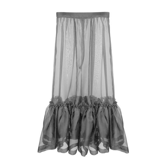  크리스텔 바라자 미디 스커트 Krystell Barraza Imogen 스커트 블랙