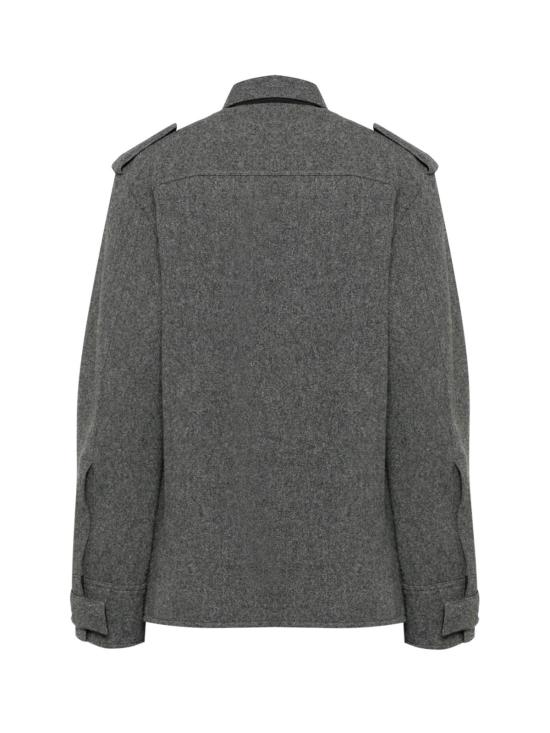  질샌더 자켓 질 샌더 스트럭처드 울 셔츠 그레이 - JIL SANDER