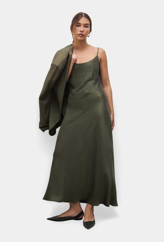  실크 런드리 롱 원피스 1996 드레스 파인