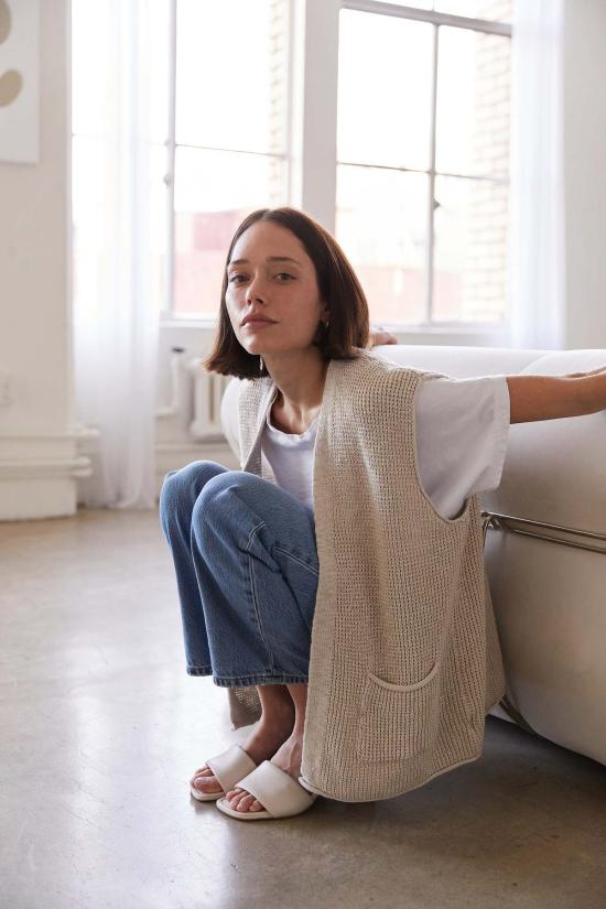  It Is Well L.A. 가디건 잇이즈웰 L.A. 오버사이즈 슬리브리스