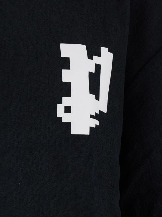  퍼플 브랜드 반팔 티셔츠 보라색과 검정색이 조화된 크루넥 티셔츠 (앞면과 뒷면에 로고 있음) - 면 소재. - PURPLE BRAND