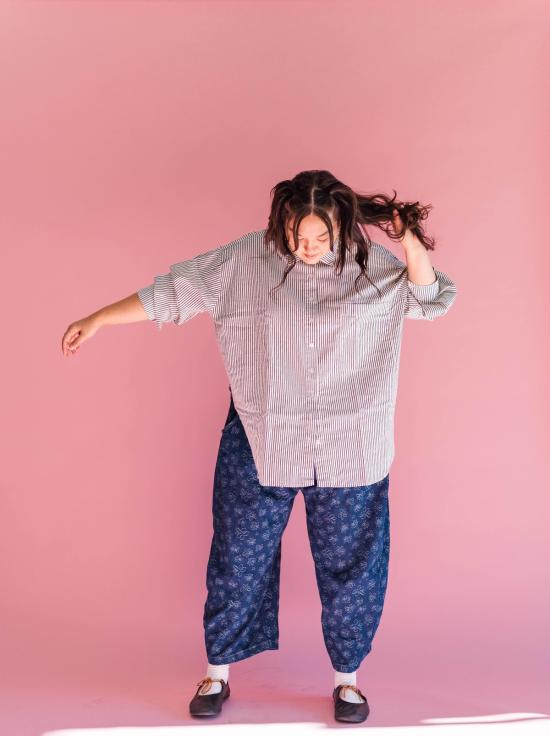  Nettle Studios 데님 팬츠 네틀 스튜디오 다크 데이지 데님 벌룬 팬츠 - OTHER BRANDS