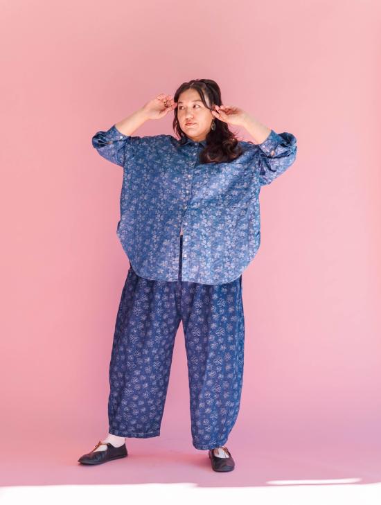  Nettle Studios 데님 팬츠 네틀 스튜디오 다크 데이지 데님 벌룬 팬츠 - OTHER BRANDS