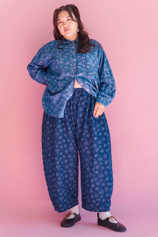  Nettle Studios 데님 팬츠 네틀 스튜디오 다크 데이지 데님 벌룬 팬츠