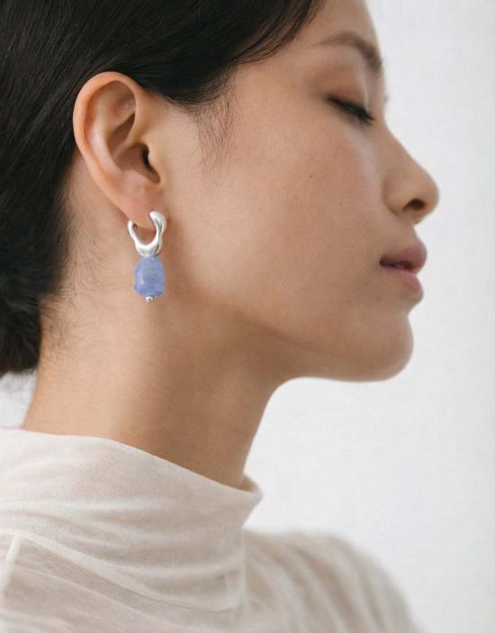  클레드 이어링 플로우 드롭 후프 - CLED