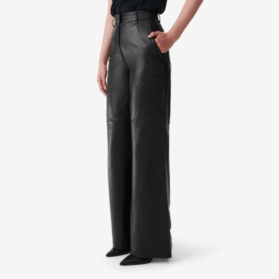  이로 스트레이트 팬츠 마티아스 팬츠 블랙 - IRO