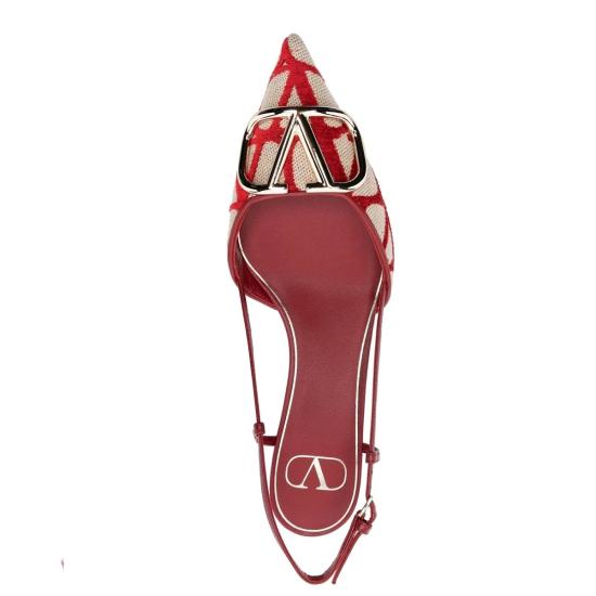  발렌티노 가라바니 힐/펌프스 토일 아이코노그래프 펌프스 레드 - VALENTINO GARAVANI