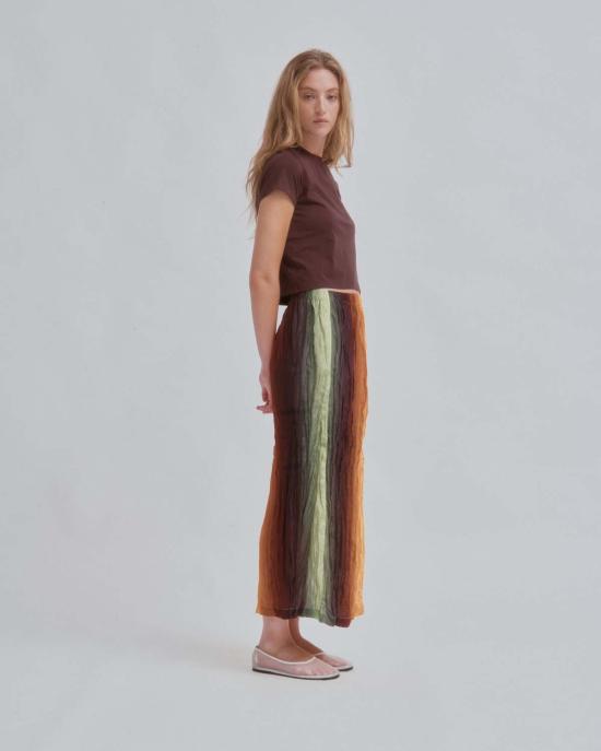  사야카 다비스 뉴욕 롱 스커트 사야카 데이비스 뉴욕 핸드 플리츠  그라데이션 - SAYAKA DAVIS NEW YORK