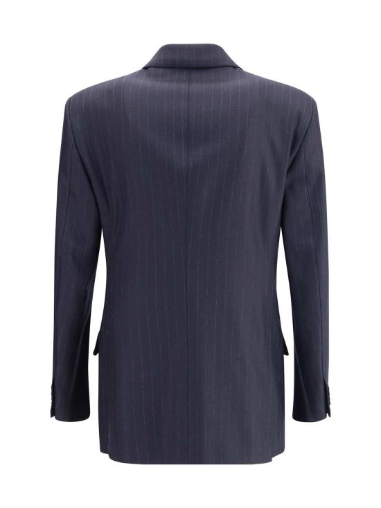  톰포드 수트 자켓 톰 포드 핀스트라이프 블레이저 블루 - TOMFORD