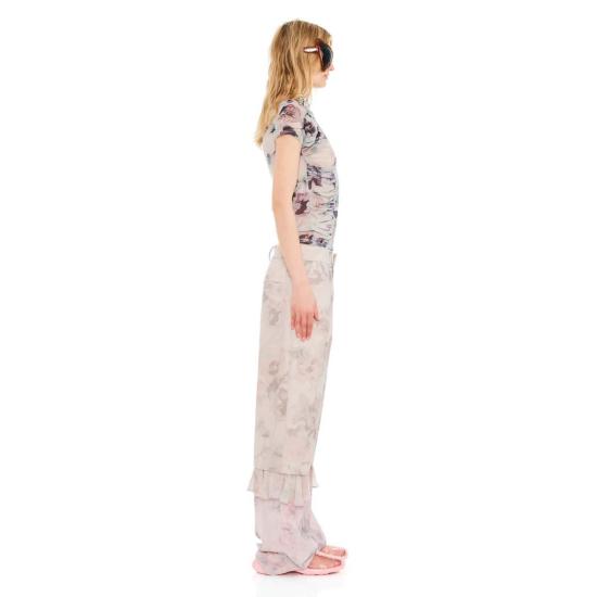  콜리나 스트라다 블라우스 서펜타인 탑 베이지 수채화 장미 - COLLINA STRADA