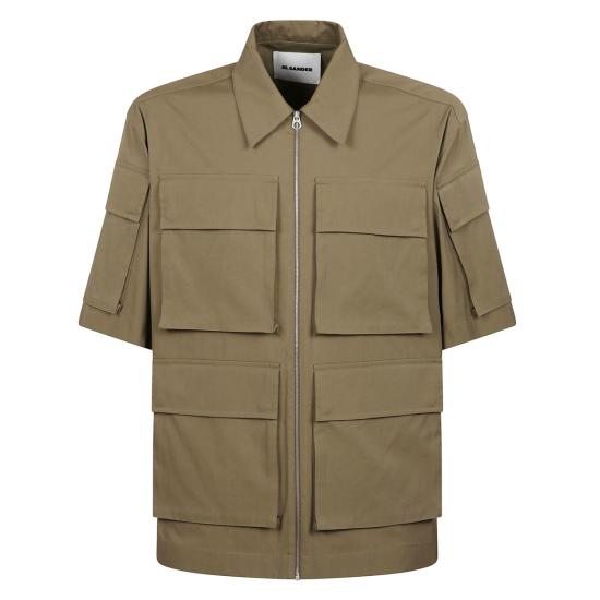  질샌더 데님 셔츠 질 샌더 코튼 샴브레이  블루