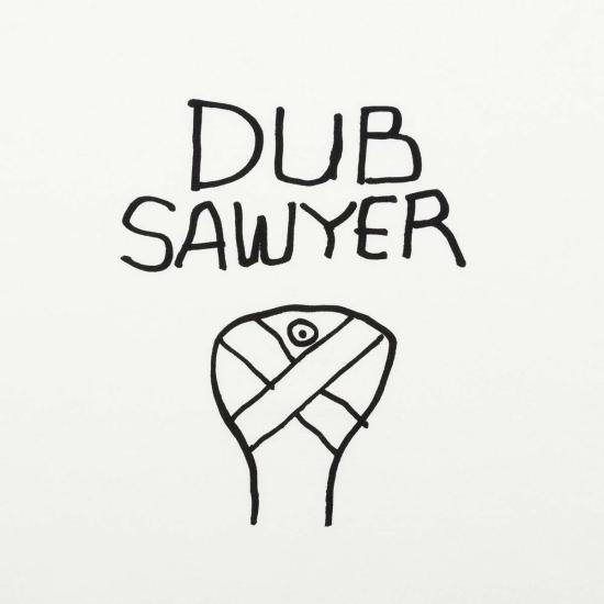  타코마 후지 레코즈 반팔 티셔츠 Tomoo Gokita가 디자인한 Tacoma Fuji Records Dub Sawyer 티셔츠 - TACOMA FUJI RECORDS