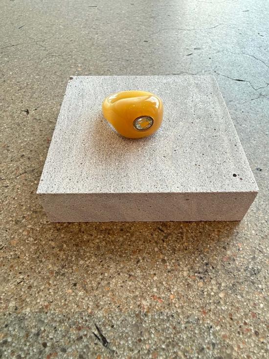  리지 포르투나토 반지 기념비 링 라임 - LIZZIE FORTUNATO