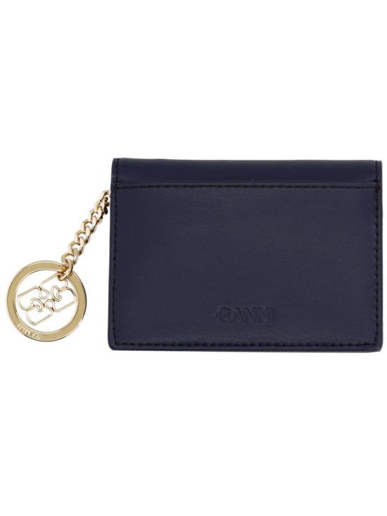 26SS 가니 부 플랩 카드 홀더 B3010131 096 BLACK - GANNI