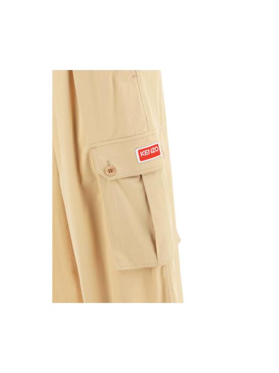  겐조 점프수트 코튼 멜빵바지 베이지 - KENZO