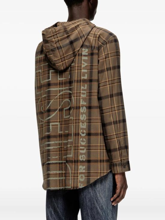 26SS 디젤 긴팔 셔츠 A200680BKBT9EB BROWN - DIESEL