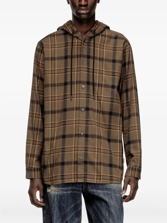 26SS 디젤 긴팔 셔츠 A200680BKBT9EB BROWN - DIESEL