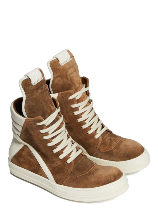 26SS 릭 오웬스 템플 지오바스켓 하이 스니커즈 RU01F2894LCSUCO10411 BROWN - RICK OWENS