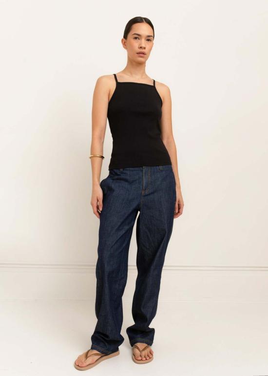  페이퍼 라벨 민소매 티셔츠 테사 스퀘어넥 탱크탑 - PAPER LABEL