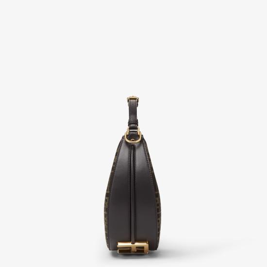 26SS 펜디 펜디그라피 스몰 패브릭 호보백 8BR798ALP3F1I02 BROWN - FENDI