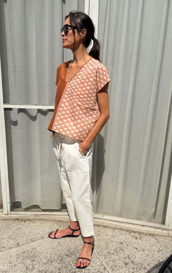  Two 반팔 티셔츠 이캇 탑 2개 - OTHER BRANDS