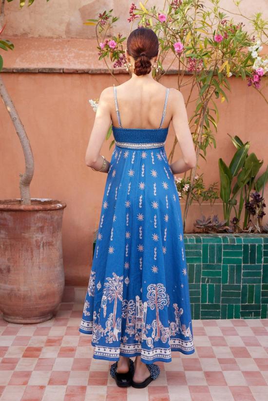 26SS 알레메 미디 원피스 6206DBLUE - ALEMAIS