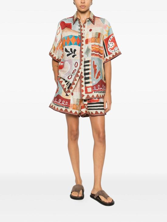 26SS 알레메 스트레이트 팬츠 6287PMULTI MULTICOLOUR - ALEMAIS