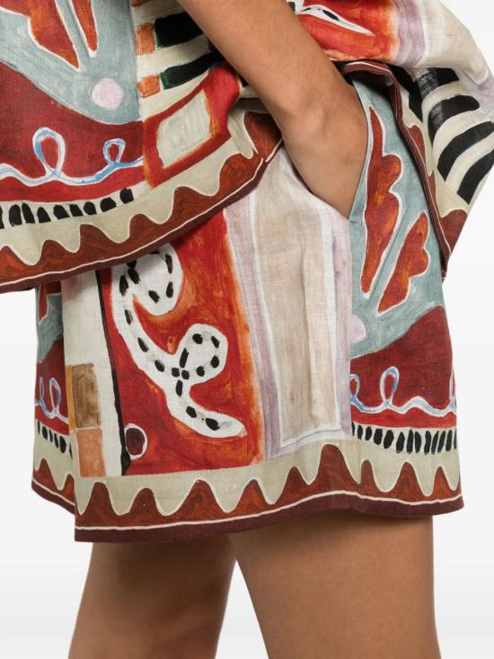 26SS 알레메 스트레이트 팬츠 6287PMULTI MULTICOLOUR - ALEMAIS