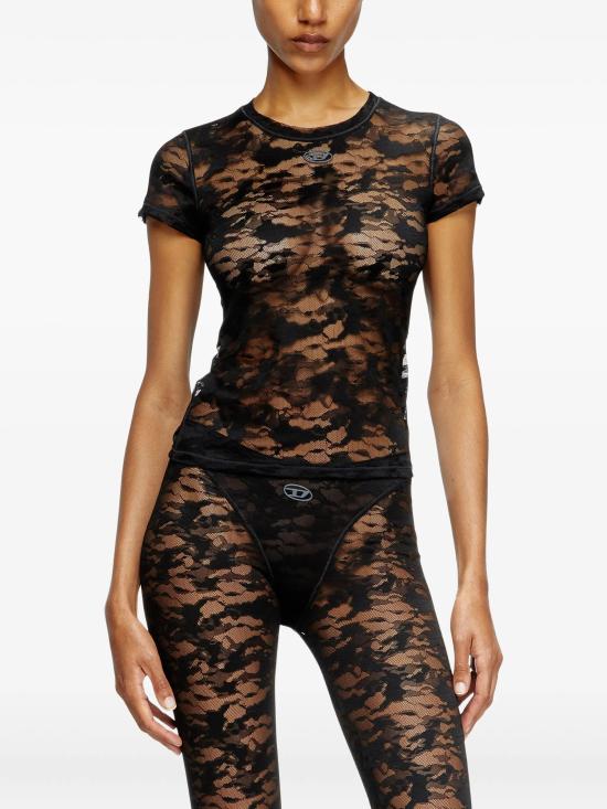 26SS 디젤 반팔 티셔츠 A183150DRAK900 BLACK - DIESEL