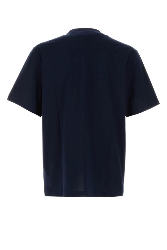  베르사체 반팔 티셔츠 컴팩트 코튼 저지 티셔츠 + 메두사 갤 티셔츠 네이비 블루 - VERSACE