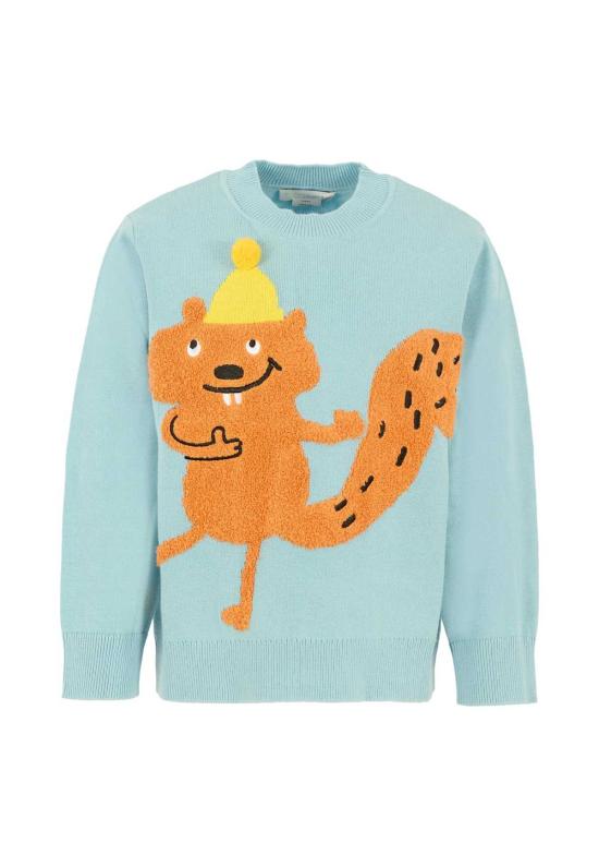  [키즈] 스텔라 맥카트니 풀오버 스텔라 매카트니 아동용 다람쥐 스웨터 (연한 파란색)