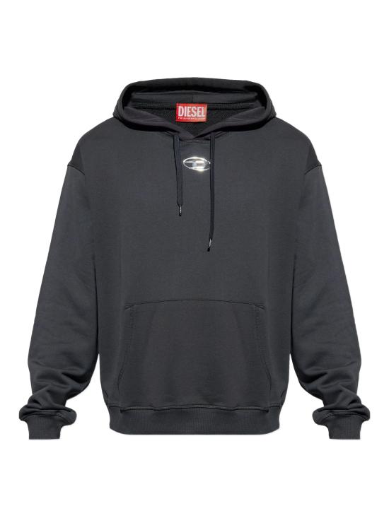 26SS 디젤 S-NORM 후드티셔츠 A204470BKBW900 BLACK